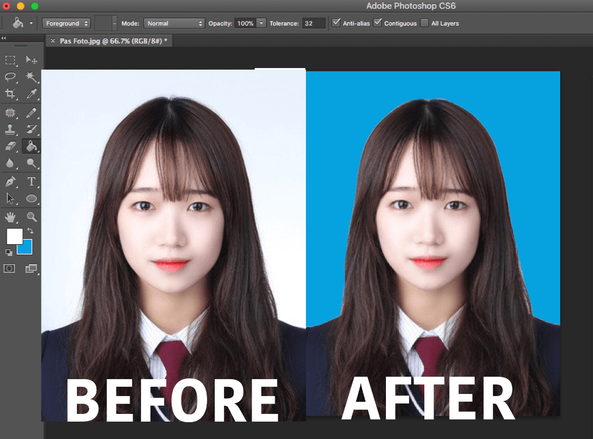 cara edit background foto di Photoshop